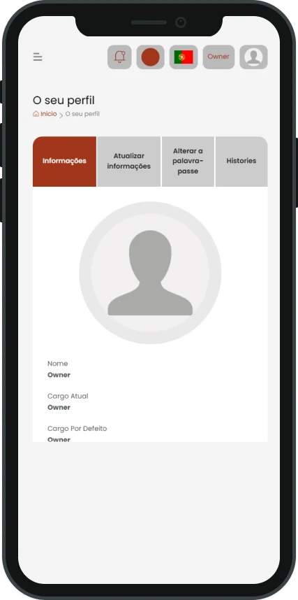 Clubio — app, perfil do sócio
